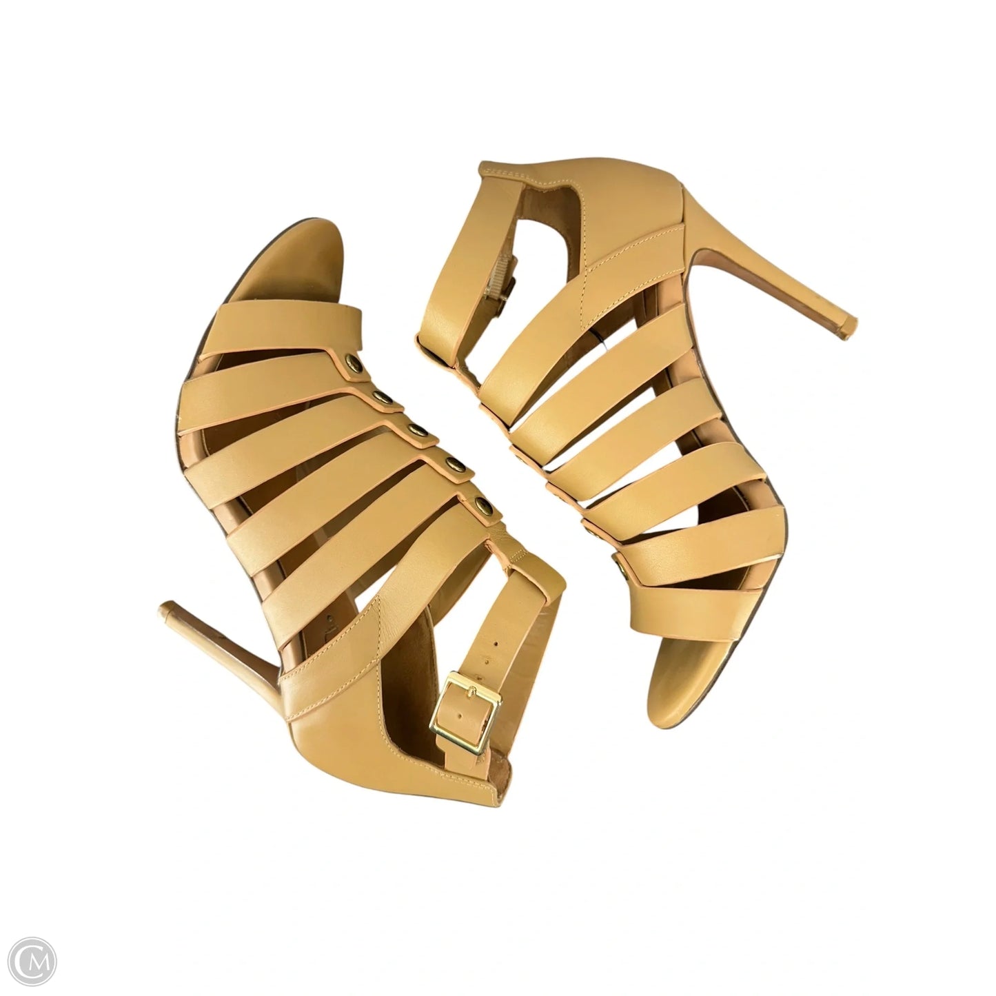 Sandals Heels Stiletto By Aldo In Beige, Size: 7.5