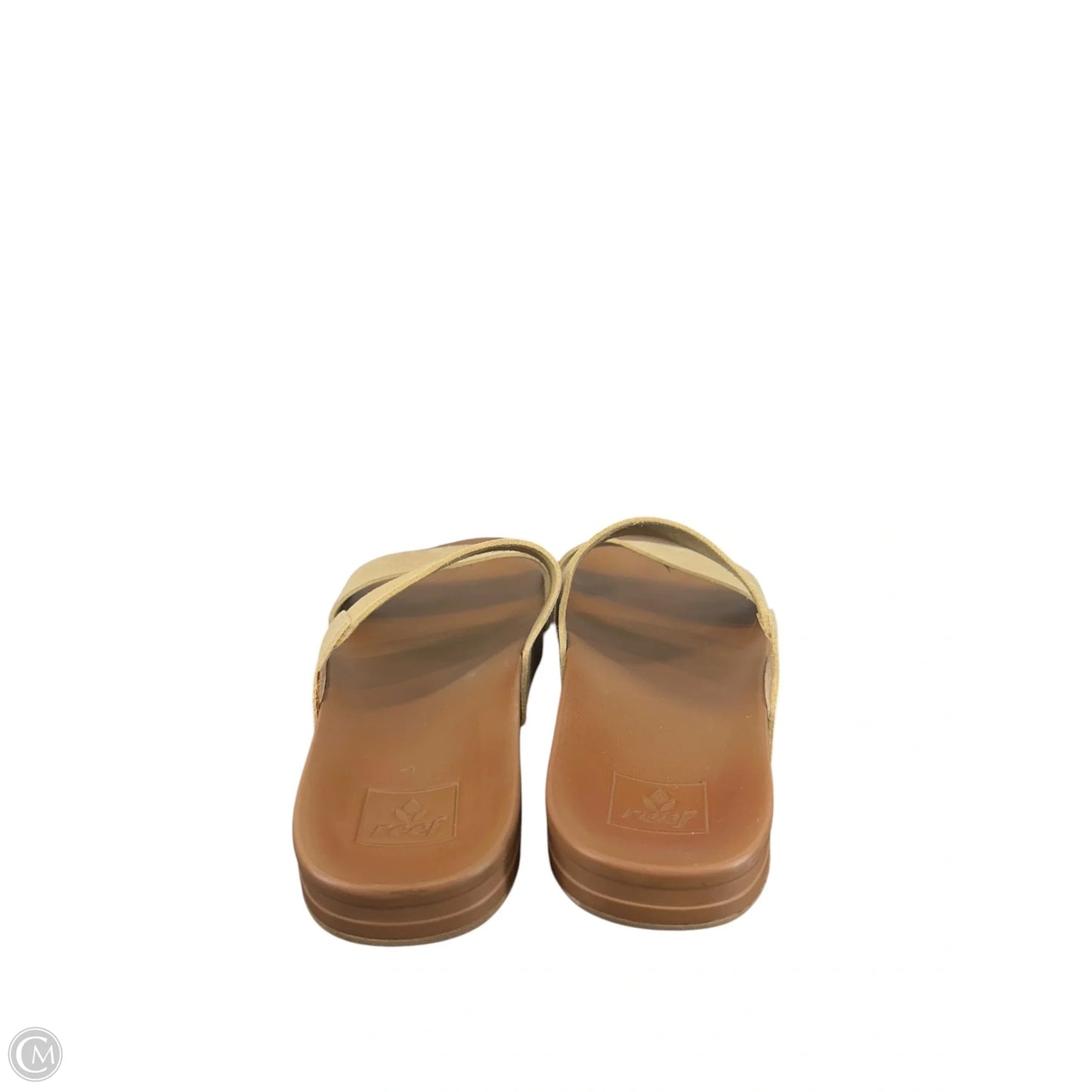Sandals Flats By Reef In Gold, Size: 6