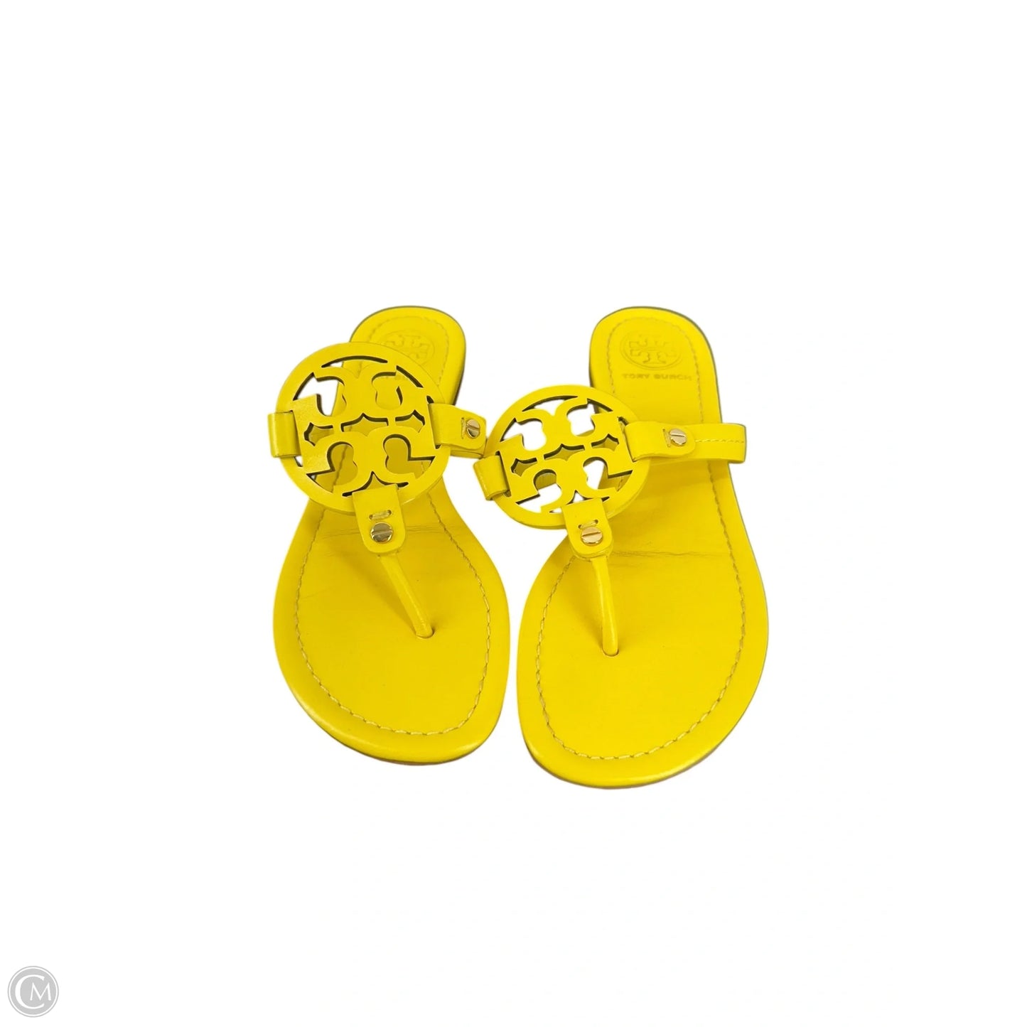 Shoes Designer By Tory Burch In Yellow, Size: 7