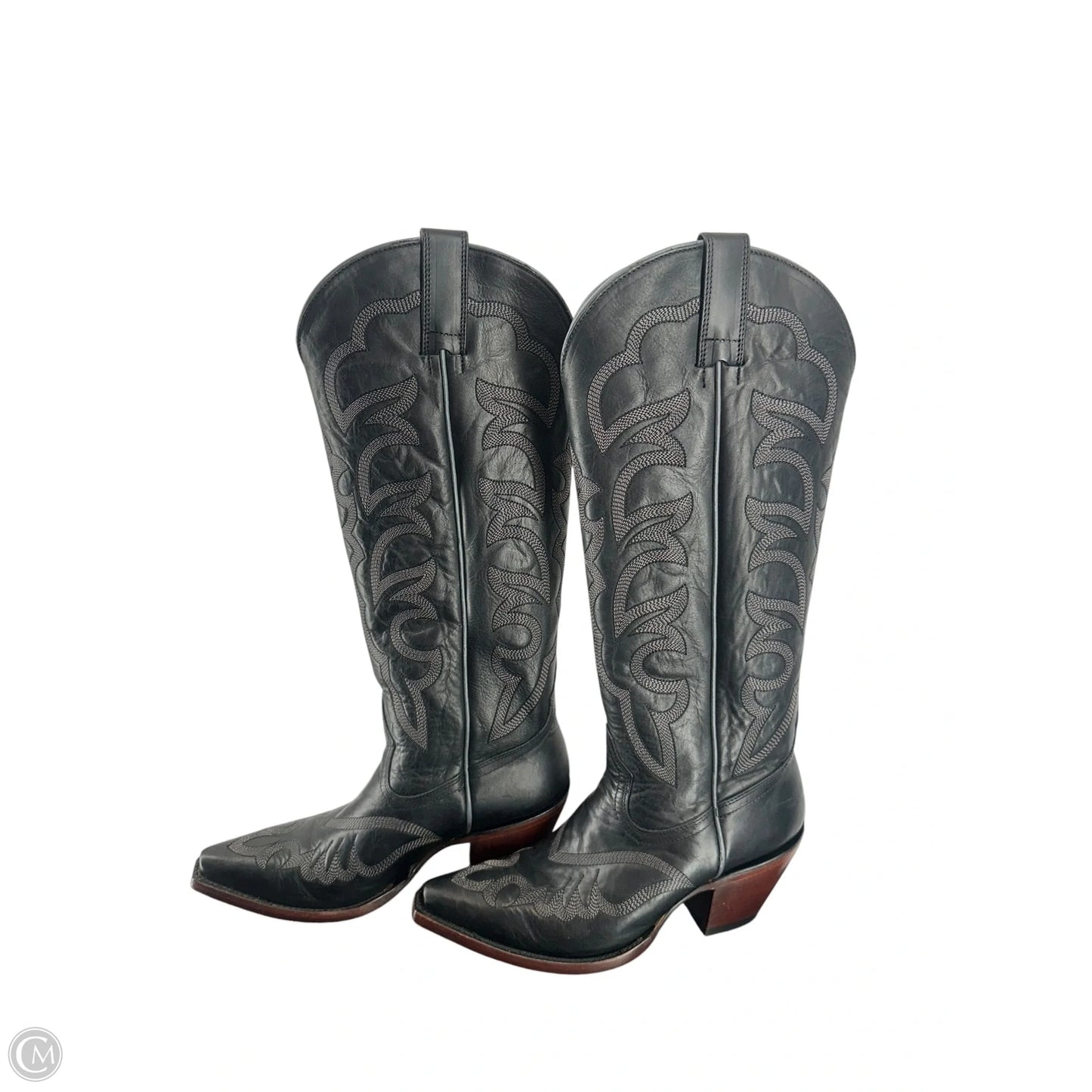 Boots Mid-calf Heels By Shyanne In Black, Size: 6.5