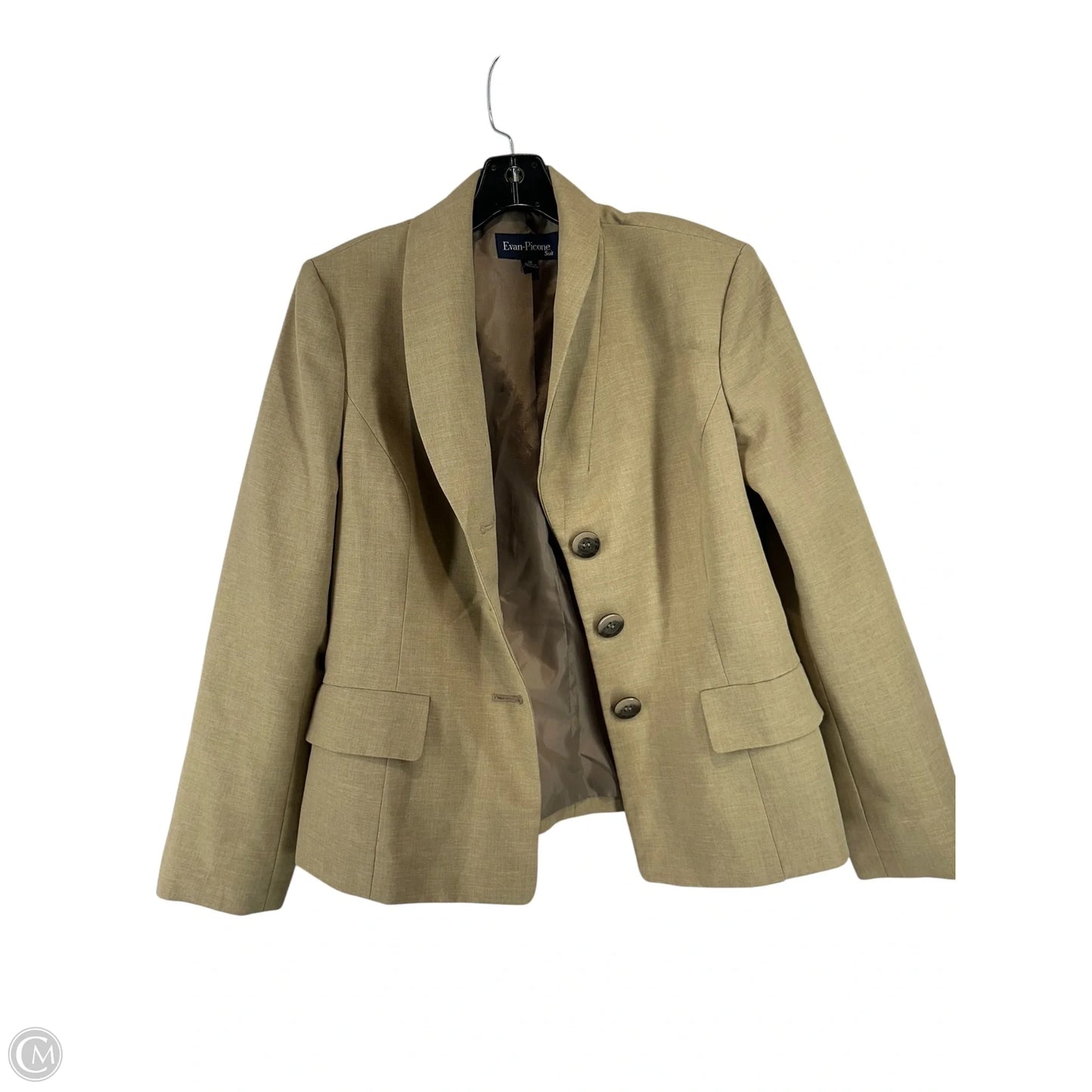 Blazer By Evan-picone In Cream, Size: 12