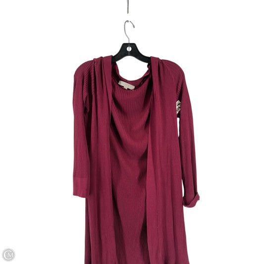 Cardigan By Loft In Maroon, Size: M