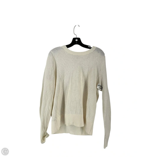 Sweater By Loft In Cream, Size: L