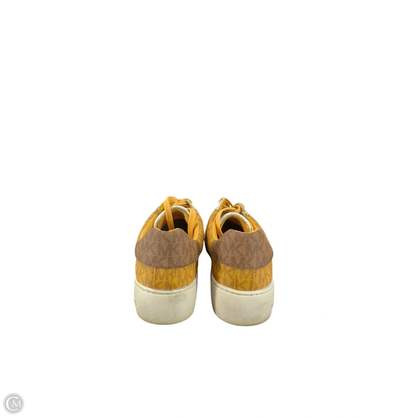 Shoes Sneakers By Michael By Michael Kors In Brown & Yellow, Size: 7