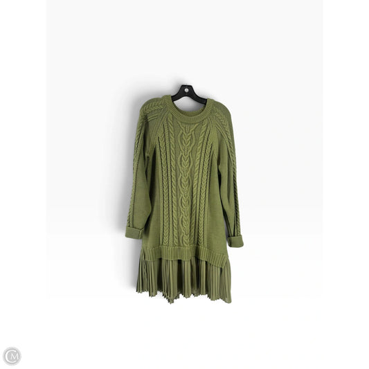 Dress Casual Midi By Anthropologie In Green, Size: M
