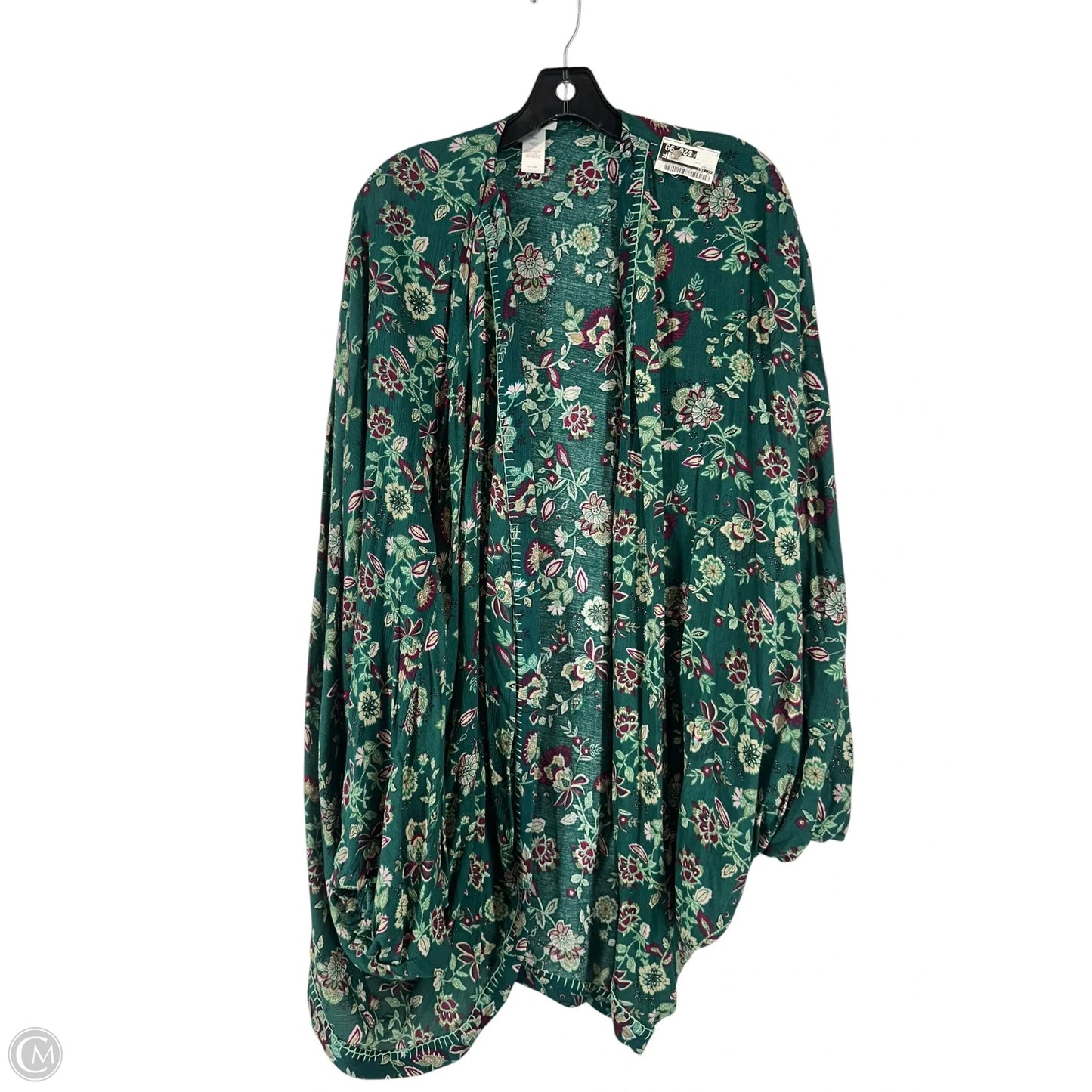 Kimono By J. Jill In Floral Print, Size: Xl