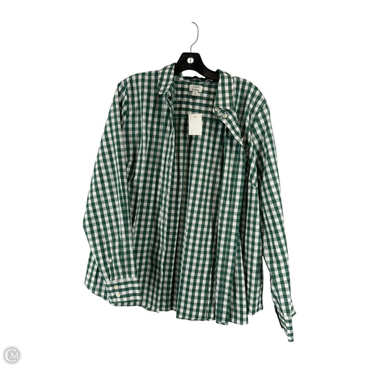 Top Long Sleeve By J. Crew In Green, Size: Xl