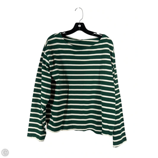 Top Long Sleeve By J. Crew In Green, Size: Xl
