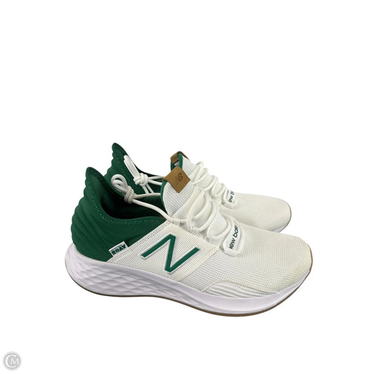 Shoes Athletic By New Balance In Green & White, Size: 8