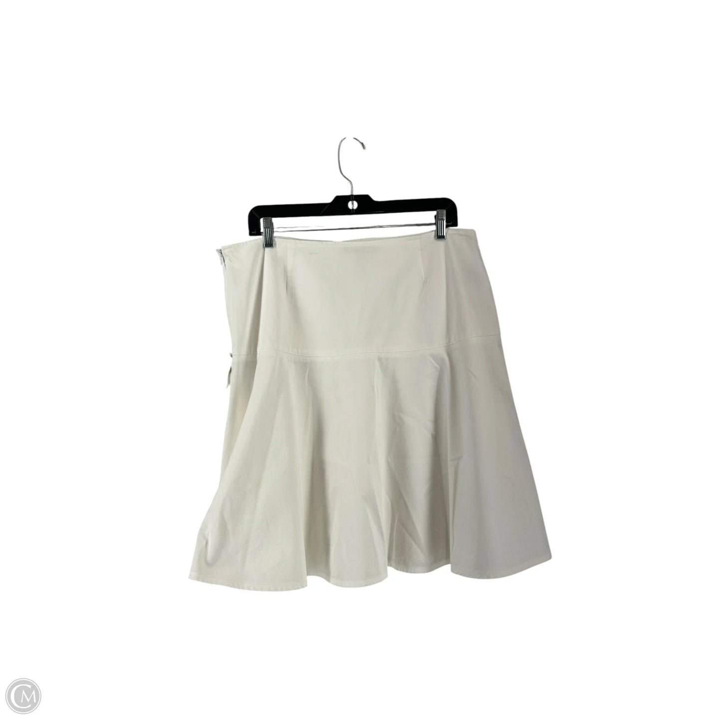 Skirt Midi By Lauren By Ralph Lauren In White, Size: 14
