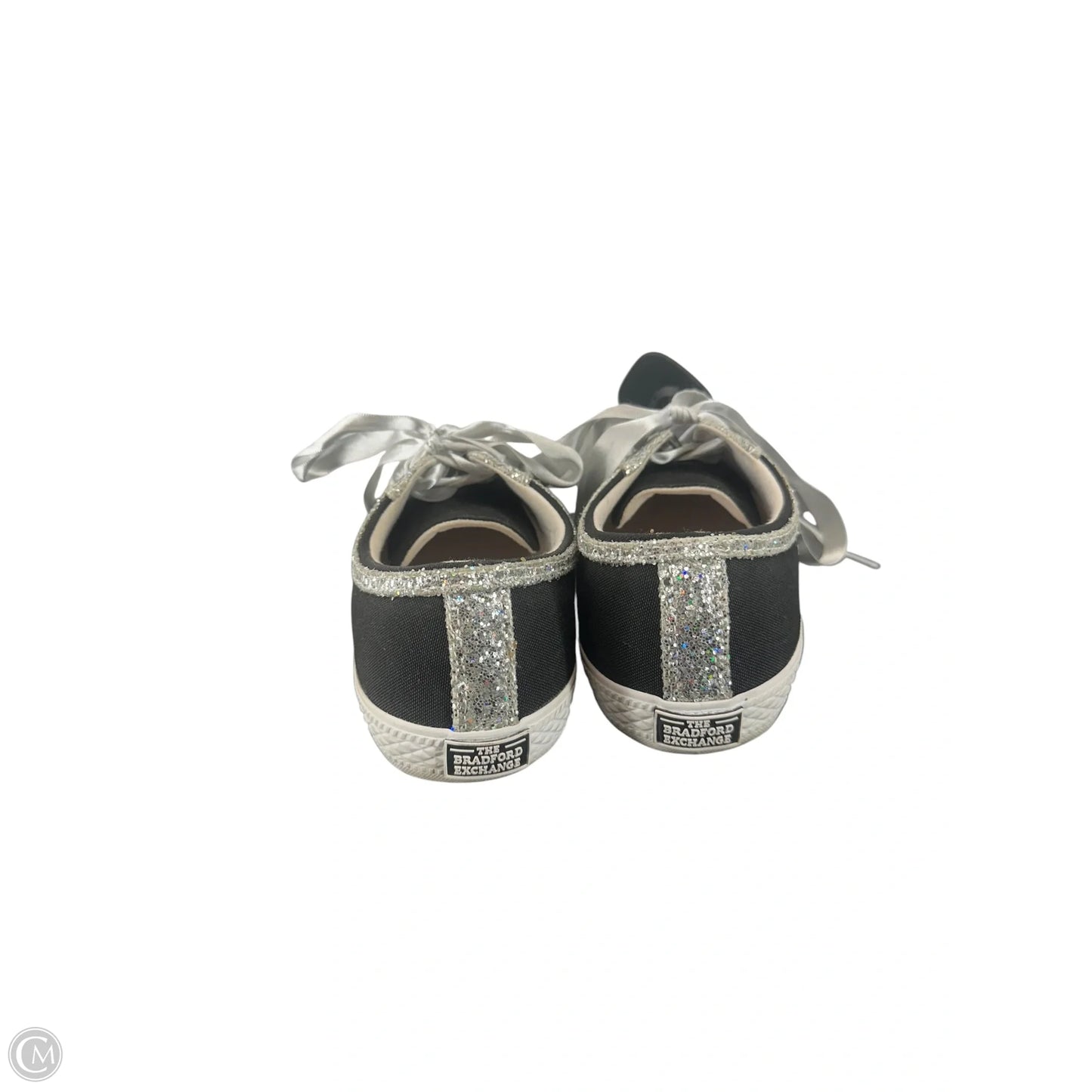 Shoes Sneakers By Clothes Mentor In Black & Silver, Size: 9.5