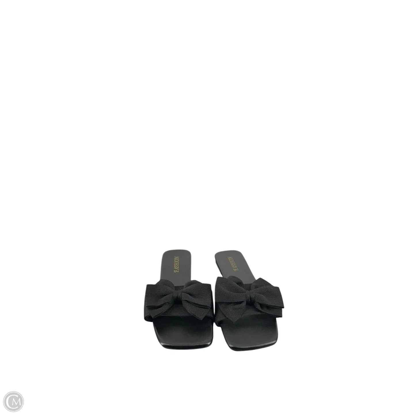 Sandals Flats By Clothes Mentor In Black, Size: 8