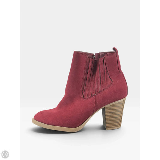 Shoes Heels Block By Serra In Red, Size: 9