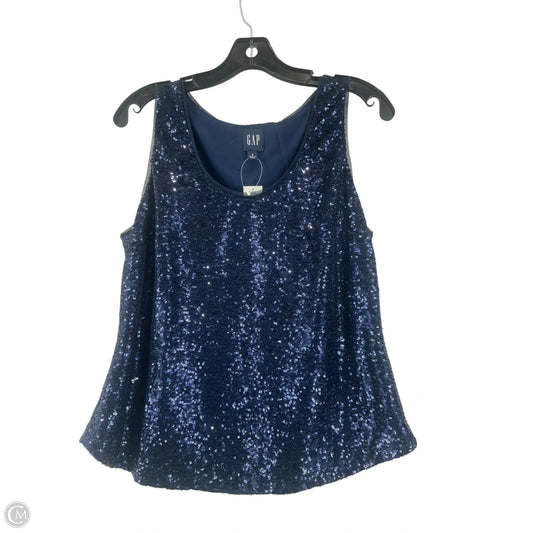 Top Sleeveless By Gap In Blue, Size: S