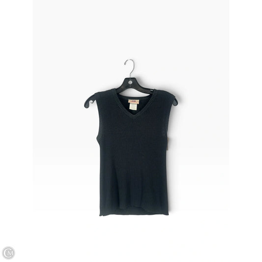 Vest Sweater By Faded Glory In Black, Size: S