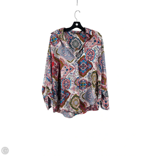 Top Long Sleeve By Zara In Multi-colored, Size: M