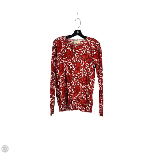 Top Long Sleeve By Michael By Michael Kors In Red, Size: S