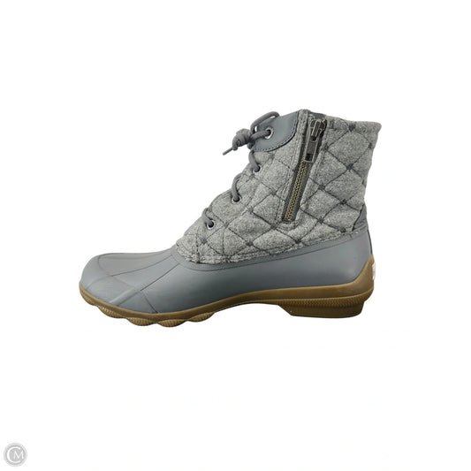 Boots Ankle Flats By Sperry In Grey, Size: 9