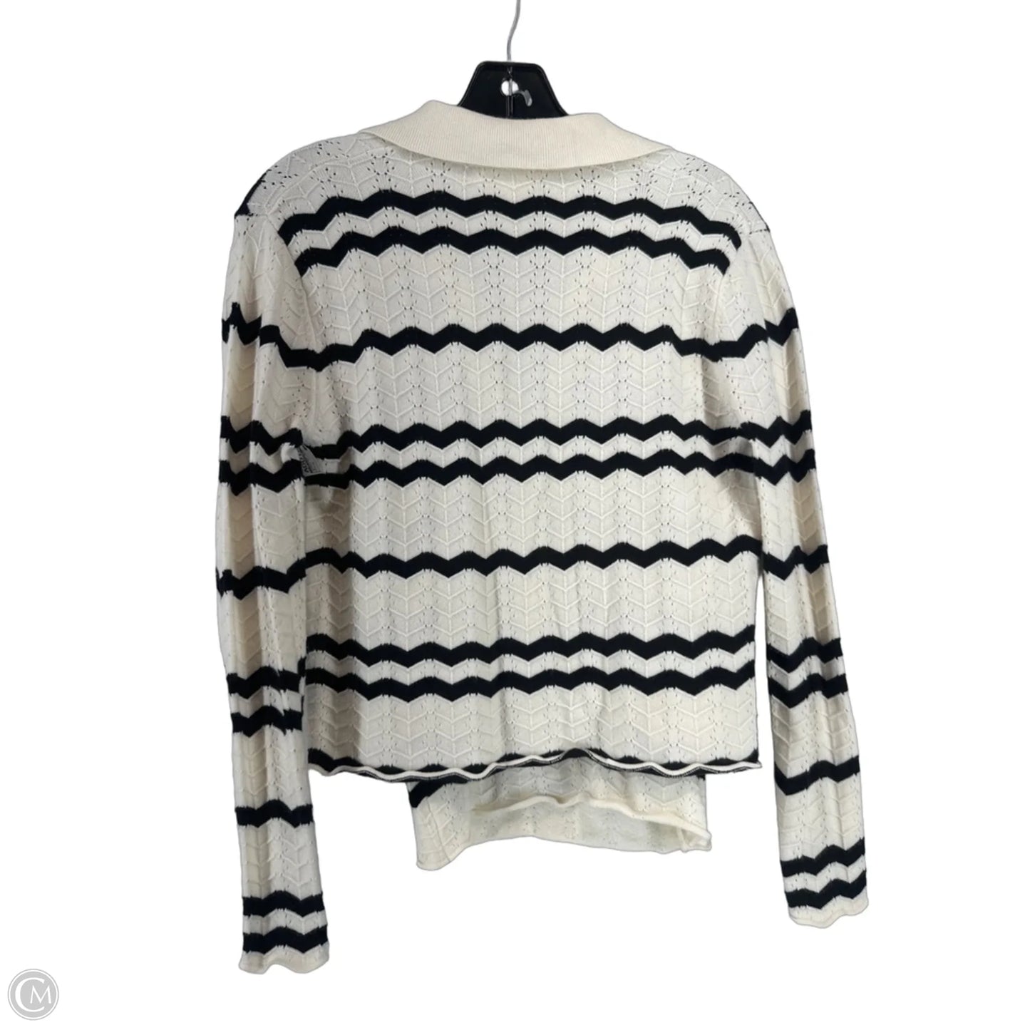 Sweater 2pc By Solitaire In Black & White, Size: S