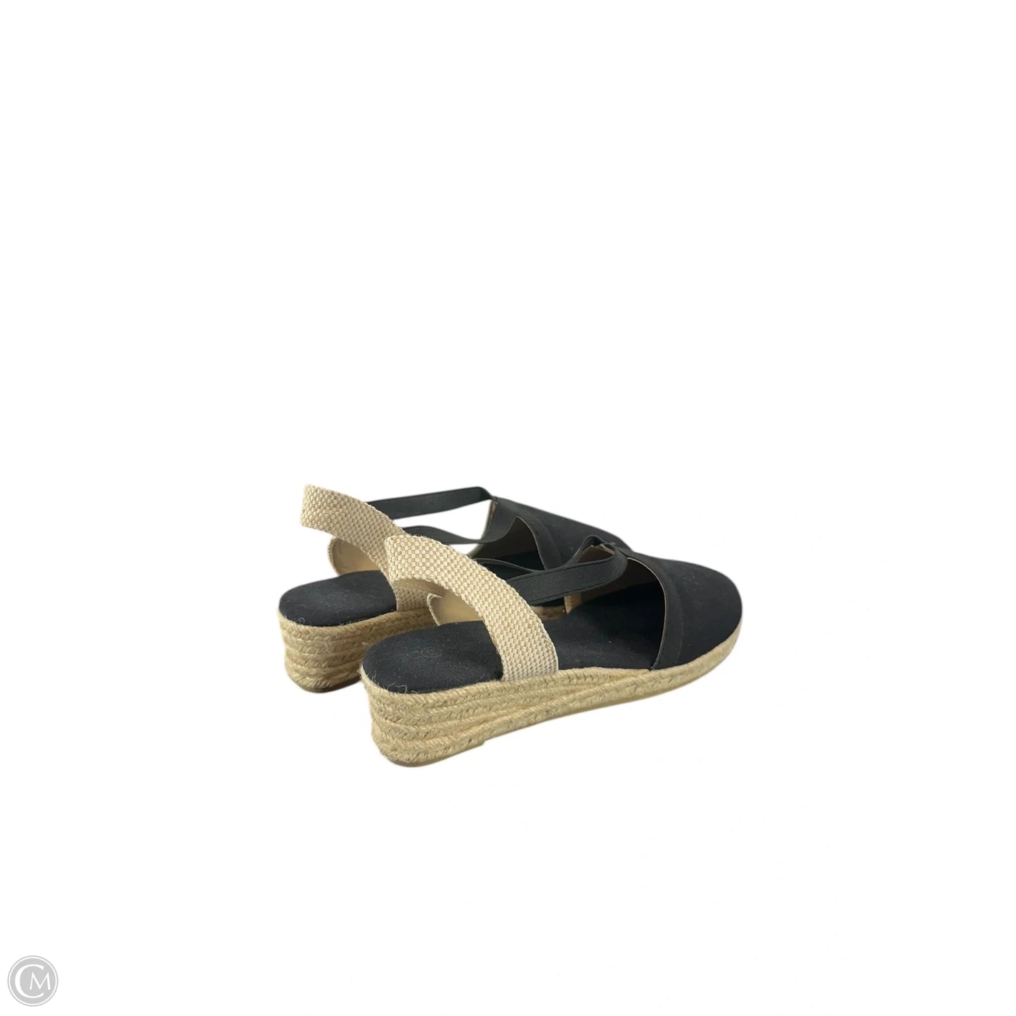 Shoes Heels Wedge By Clothes Mentor In Black, Size: 10