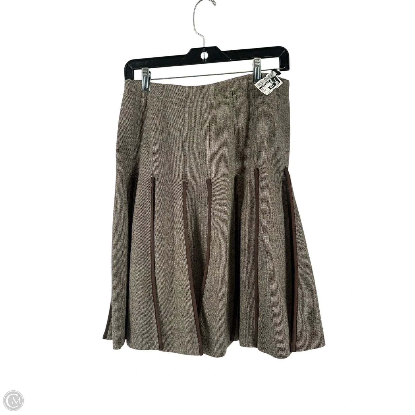 Skirt Midi By Clothes Mentor In Brown, Size: 6