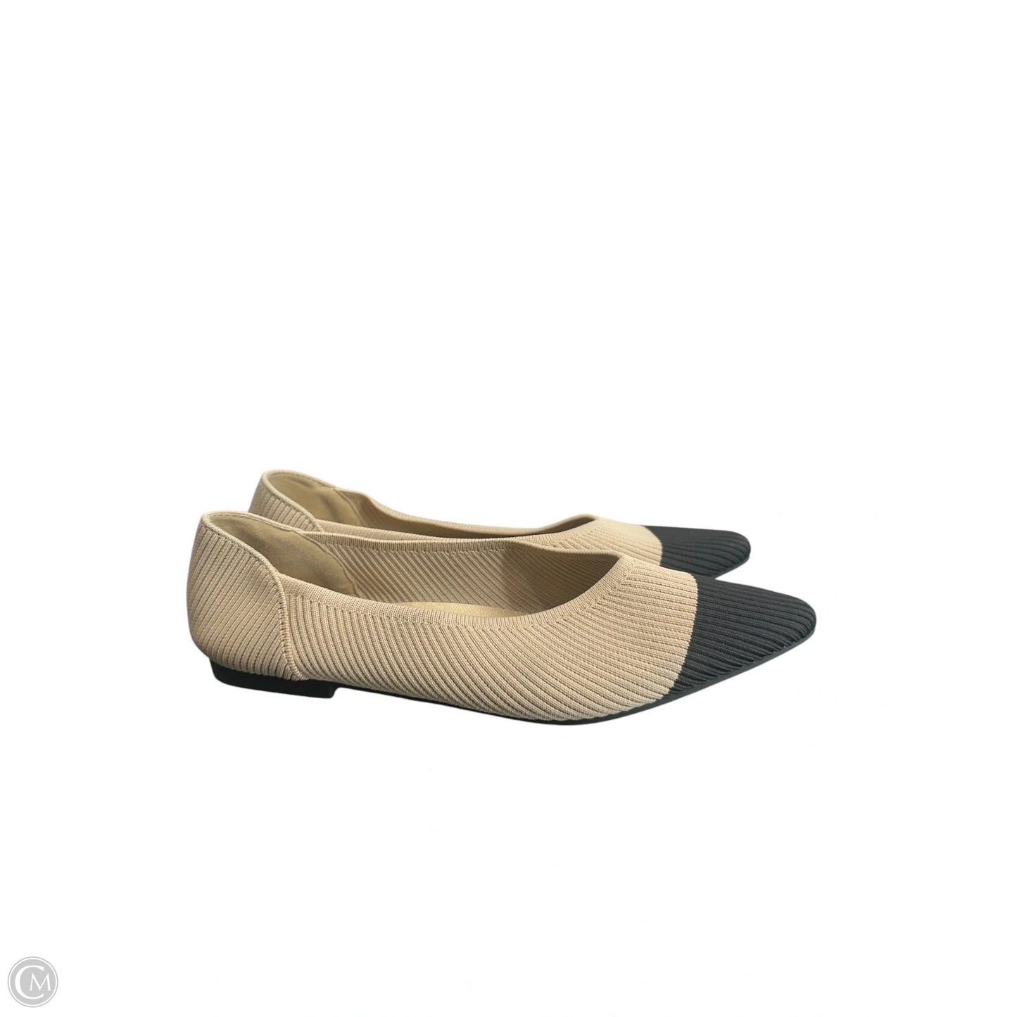 Shoes Flats By Clothes Mentor In Blue & Cream, Size: 11