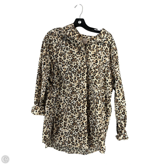 Top Long Sleeve By Chicos In Animal Print, Size: 2
