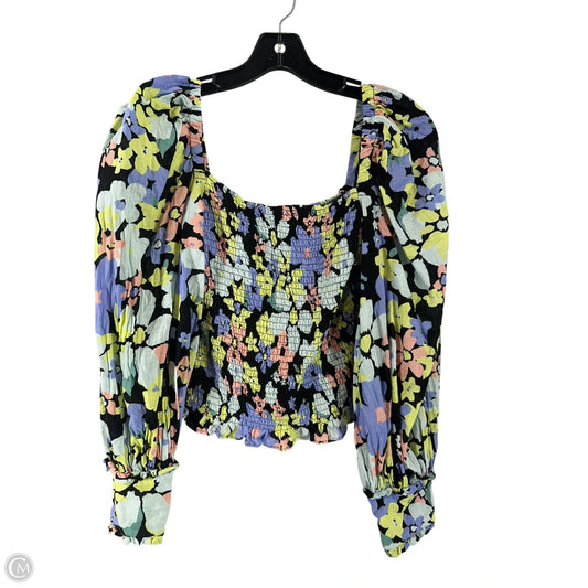 Top Long Sleeve By Free People In Multi-colored, Size: Xs