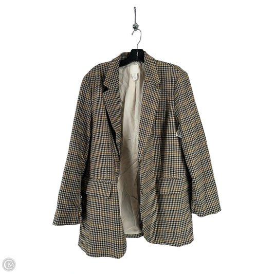 Blazer By H&m In Checkered Pattern, Size: M