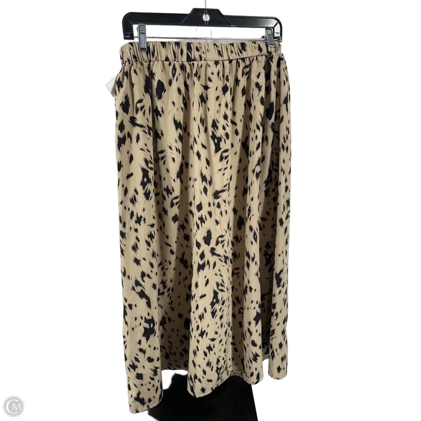 Skirt Maxi By Shein In Black & Tan, Size: L