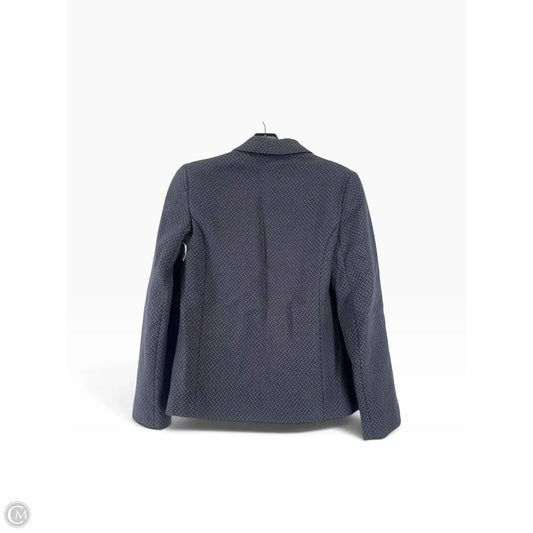 Blazer By Clothes Mentor In Blue & Grey, Size: 10