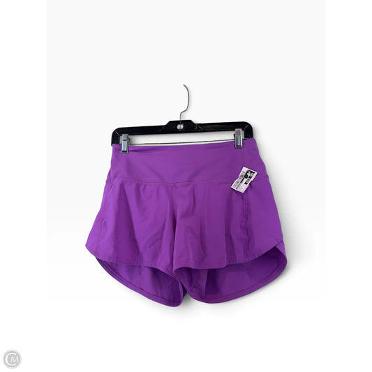 Athletic Shorts By Lululemon In Purple, Size: 6