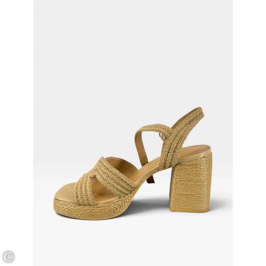 Shoes Heels Block By Crown Vintage In Tan, Size: 8