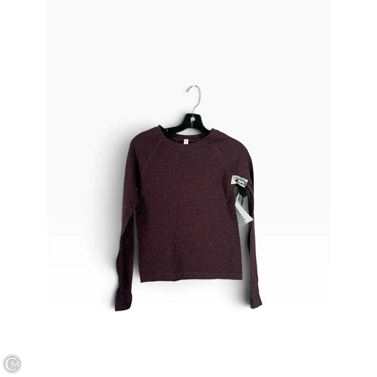 Athletic Top Long Sleeve Crewneck By Athleta In Purple, Size: S