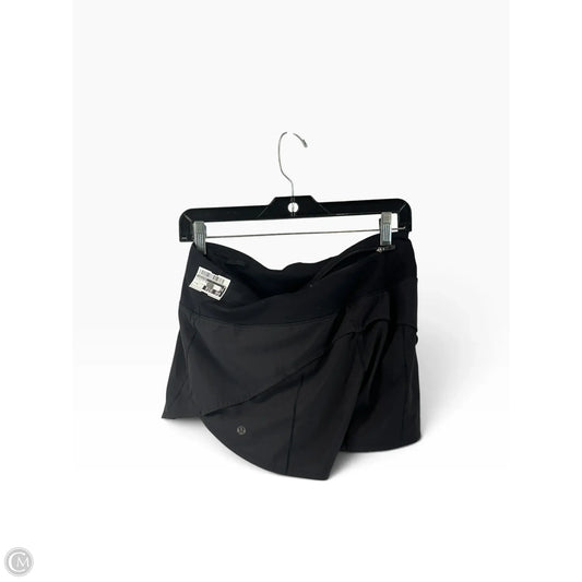 Athletic Skort By Lululemon In Black, Size: 6