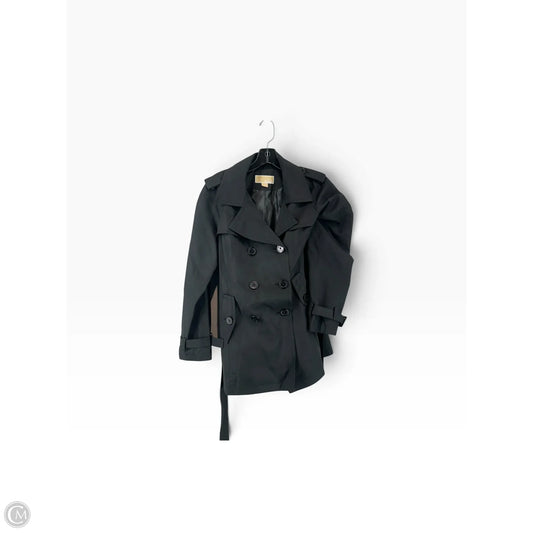 Coat Trench Coat By Michael By Michael Kors In Black, Size: L