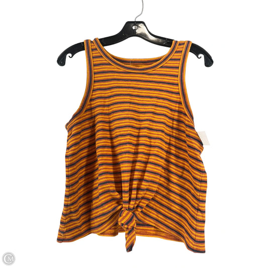 Top Sleeveless By Madewell In Striped Pattern, Size: M
