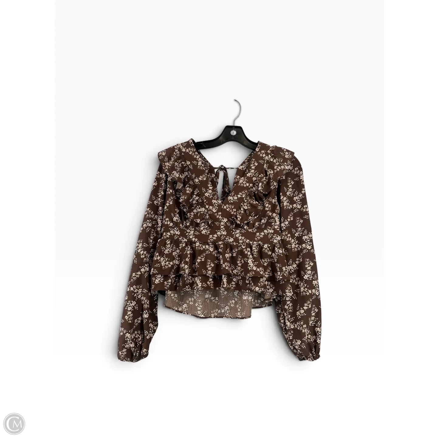 Top Long Sleeve By Altard State In Brown, Size: S