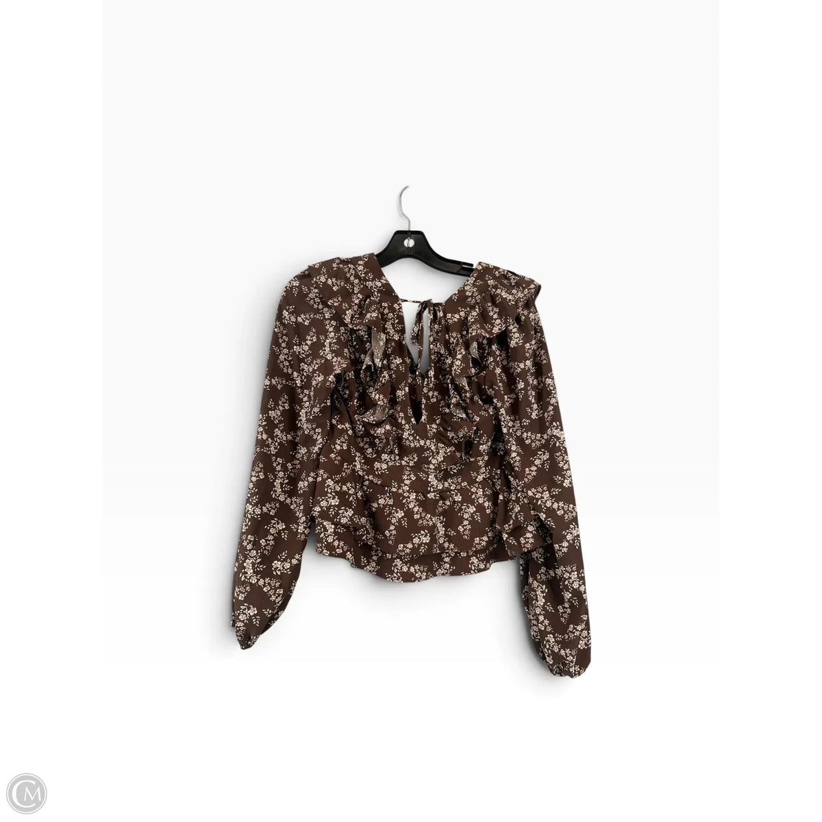 Top Long Sleeve By Altard State In Brown, Size: S