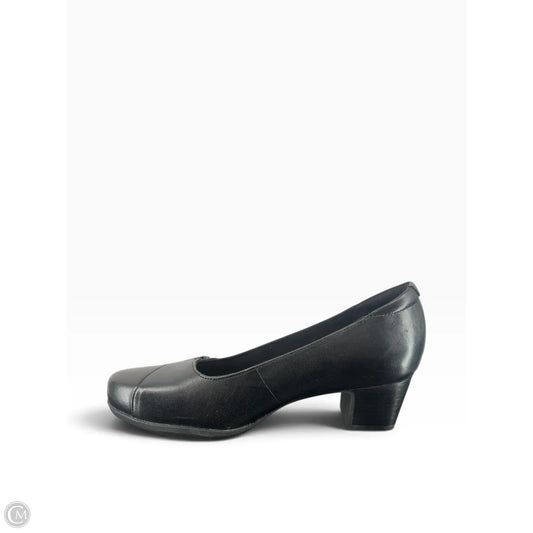 Shoes Heels Block By Clarks In Black, Size: 8