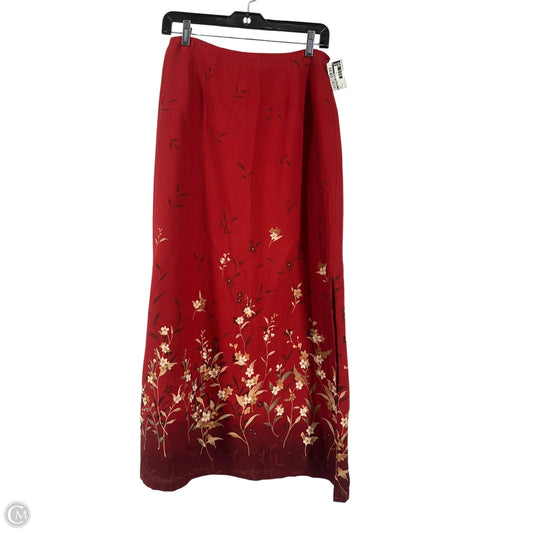 Skirt Midi By Clothes Mentor In Red, Size: 8