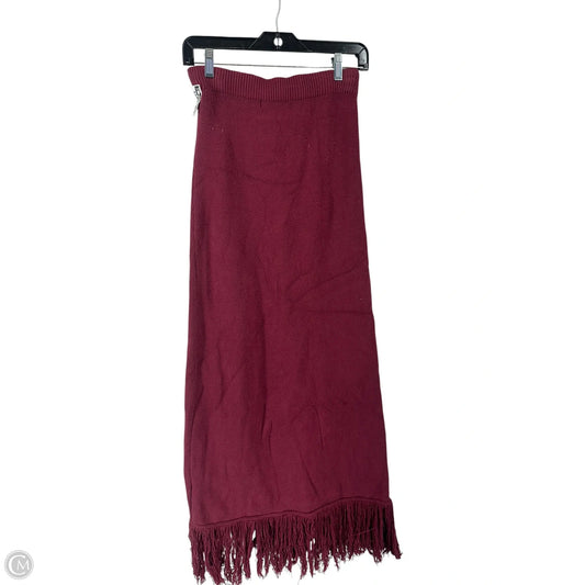 Skirt Midi By Clothes Mentor In Red, Size: M