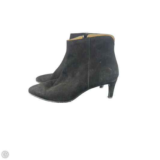 Boots Ankle Heels By Clothes Mentor In Black, Size: 7.5