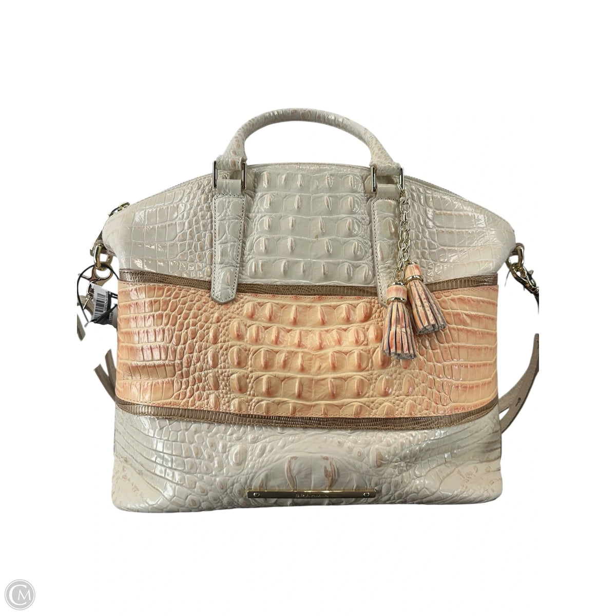 Handbag Designer By Brahmin, Size: Large