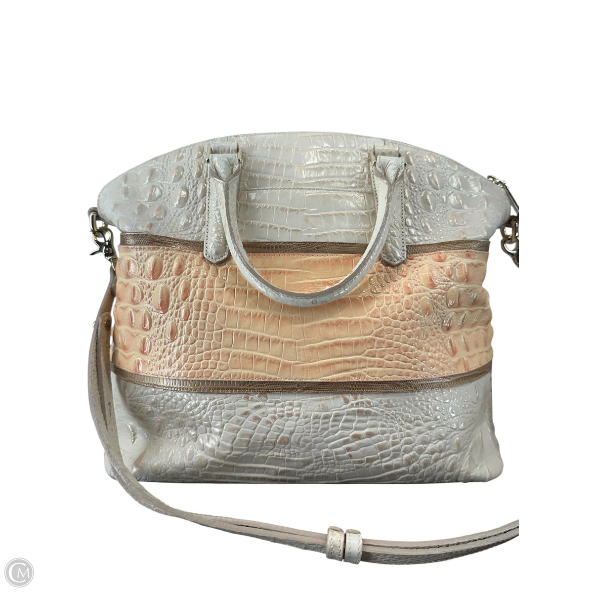 Handbag Designer By Brahmin, Size: Large