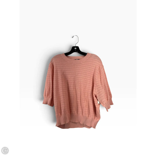 Top Short Sleeve Designer By Frye In Pink, Size: 2x