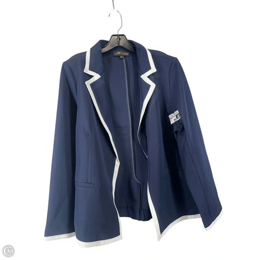 Blazer By Clothes Mentor In Navy, Size: L