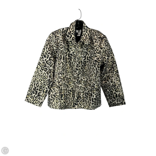 Blazer By Clothes Mentor In Animal Print, Size: Xlp