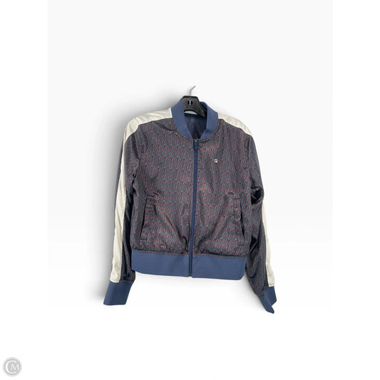 Athletic Jacket By Fila In Maroon, Size: M