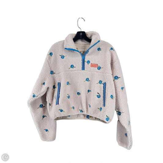 Jacket Fleece By Simply Southern In Floral Print, Size: S
